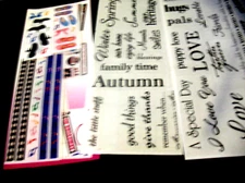 CREATIVE MEMORIES  Dance Stickers-Title Stickers, Vellum quotes, Paper Lot, Gr L