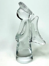 TOSCANY Collection Over 24% Lead Crystal Classic Angel Figurine 9 Inch X 4 In.