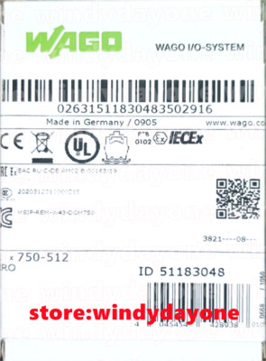 New Wago 750-512 PLC Module 750-512