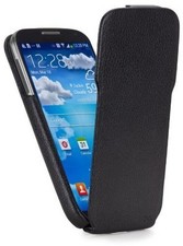 Funda Case-Mate Abatible Galaxy S4 Negra Cuero Genuino Delgada pero Duradera Cubierta de Teléfono