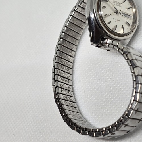 Vintage Seiko Hi-Beat 21 Jewel Automatic Date Ladies Stainless Steel Watch Runs - Picture 4 of 4
