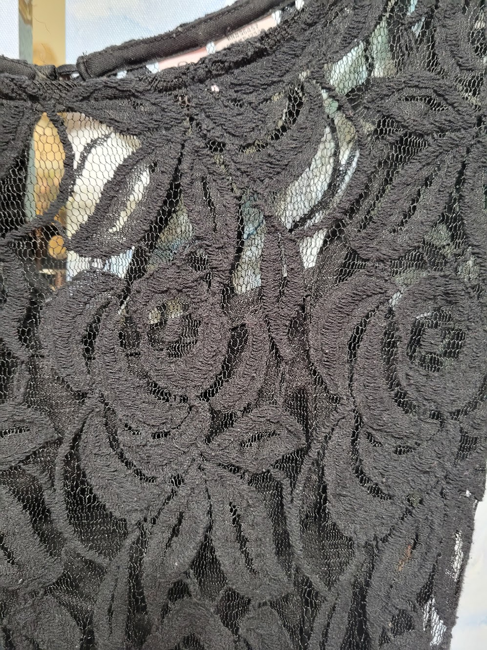 Love on A Hanger Womens Black Lace Dress Size Medium Half Sleeve | eBay