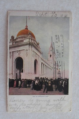 b428 vintage postcard View of Dedication Day Sunday Post Dispatch