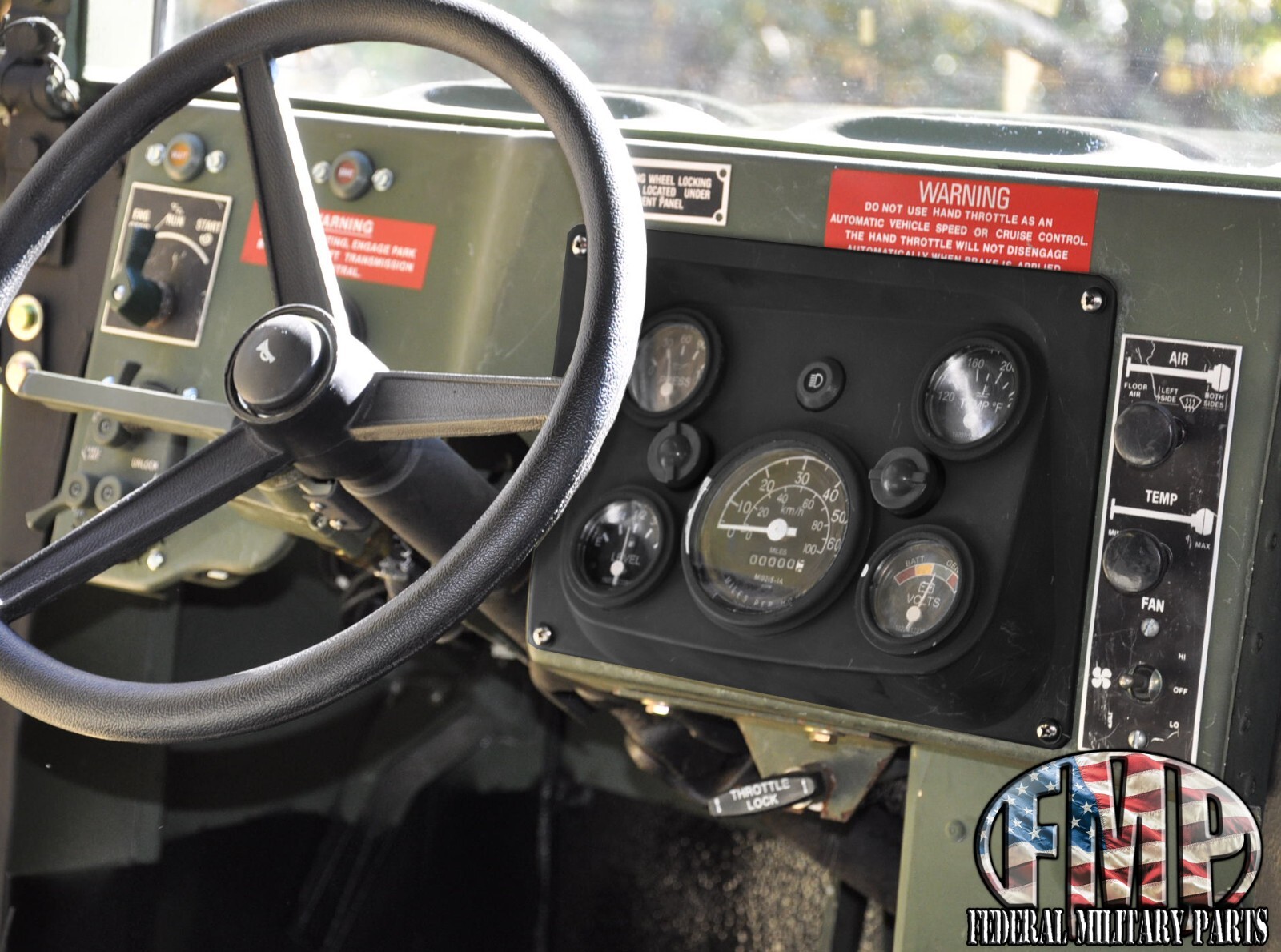 Dash Instrument Panel + 5 Assorted Gauges Fits ALL HUMVEE Black eBay