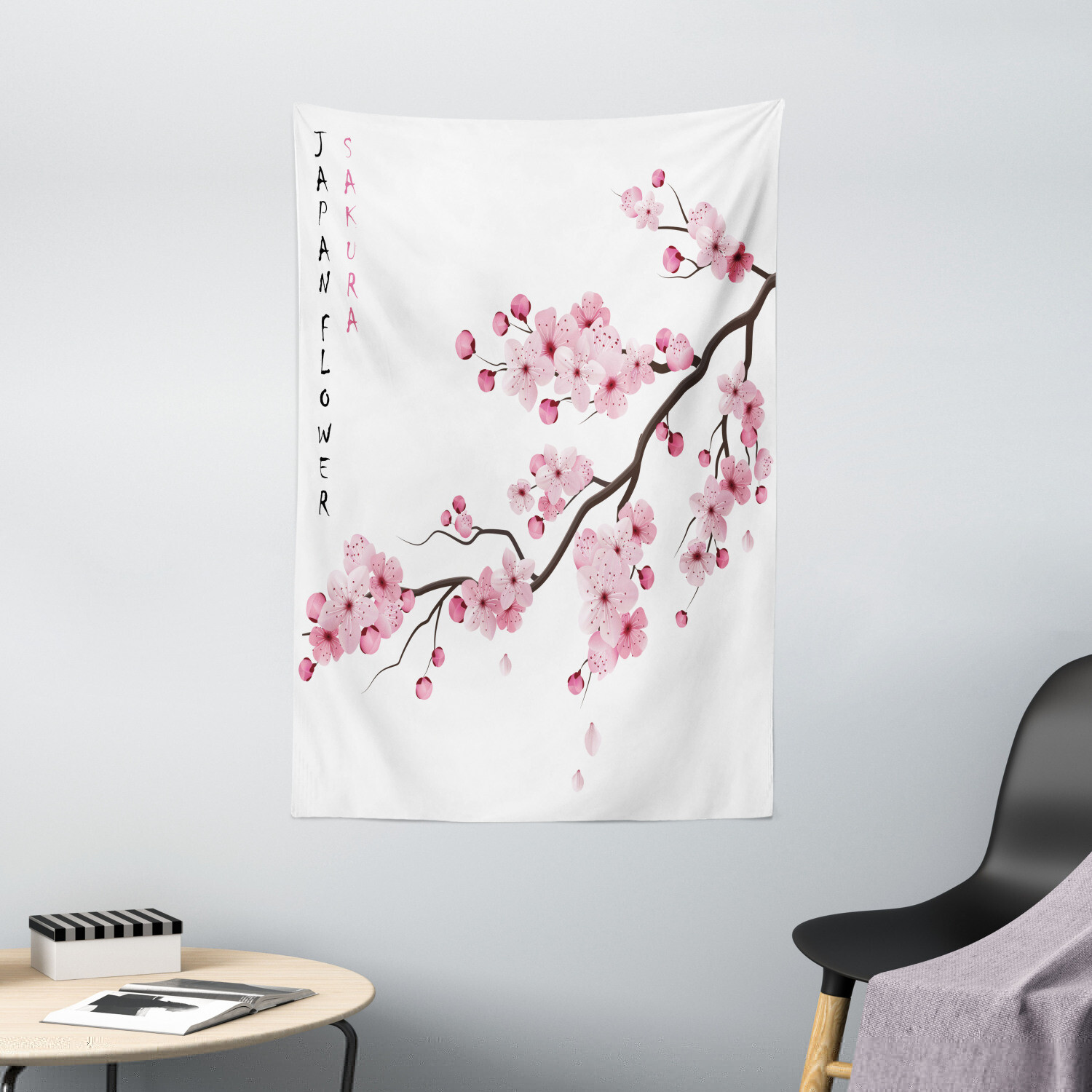 Wandsticker Kirschblüten-Baum, 2-tlg., Je 70 X 25 Cm – Selbstklebend, Abziehbar, Für Wand, Möbel & Fenster