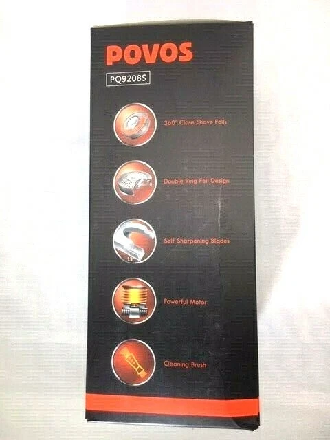 POVOS 4-In-1 Men's Grooming Set, USB Charging Electric Razor Rotary Shaver, Hair - Image 4 of 4