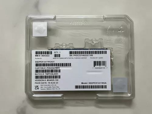 Intel Optane P1600X Series 118GB M.2 PCIe NNMe SSD SSDPEK1A118GA01 New Unopened - Picture 3 of 7