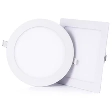 ROUND SQUARE 3W 6W 9W 12W 18W 24W LED Recessed Ceiling Panel Lamp Thin Downlight