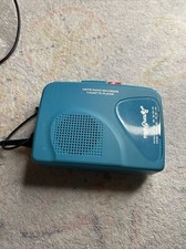 Vintaje ByronStatics Teal Cassette Player Am FM Radio