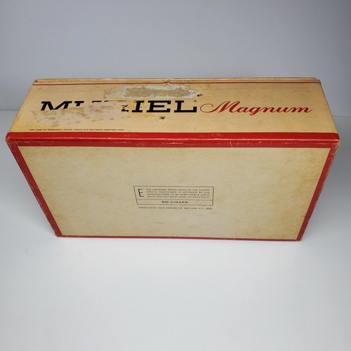 Vintage Muriel Magnum White Cardboard Empty Cigar Box 10 cents - Picture 4 of 6