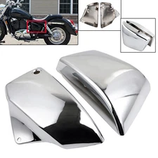 Motorcycle Chrome Battery Side Cover For Honda Shadow ACE Sabre 1100 VT1100C2 US