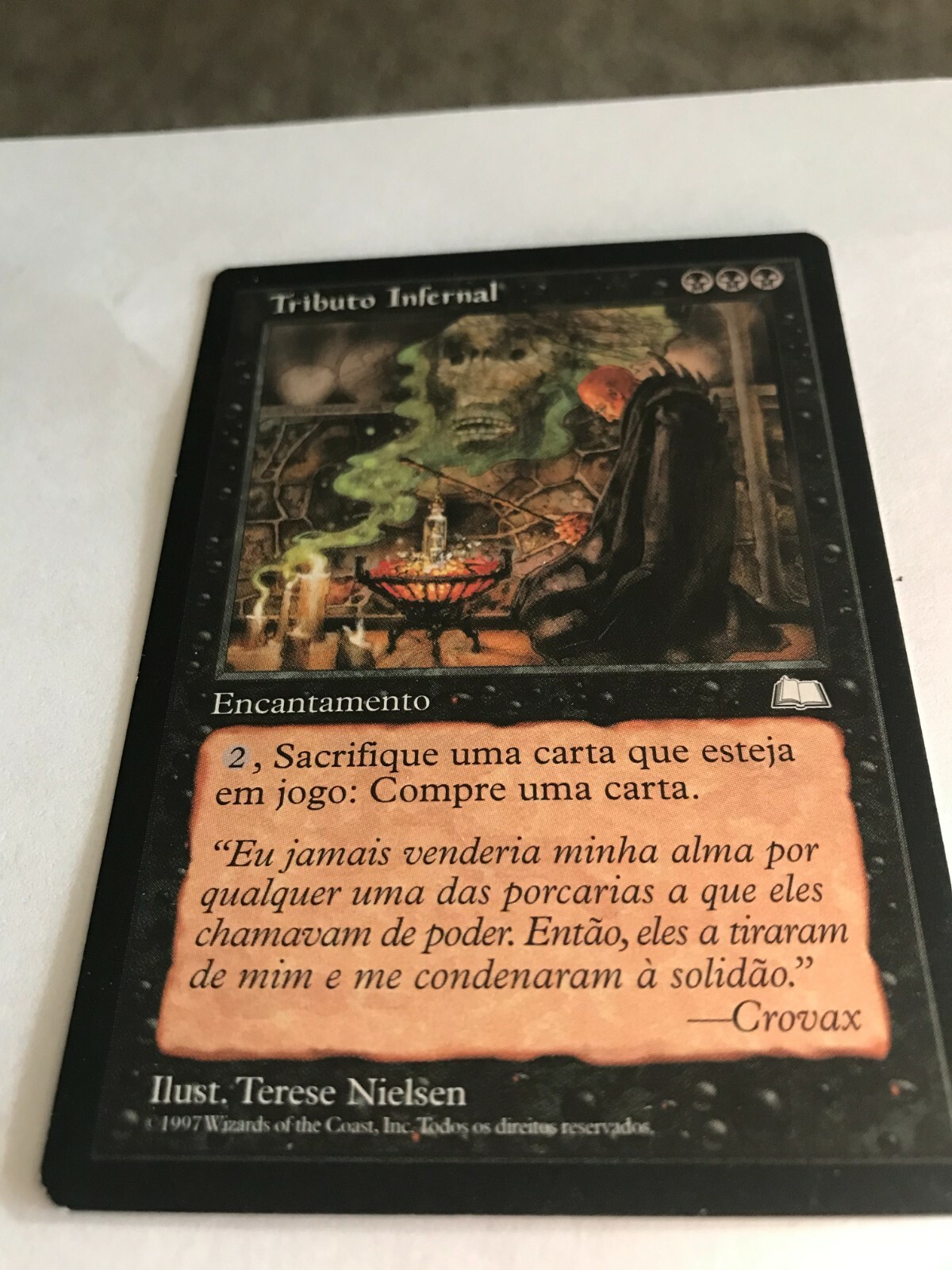 Infernal Tribute,SPANISH,Reserved List,black,rare,weatherlight,MTG,commander  | eBay