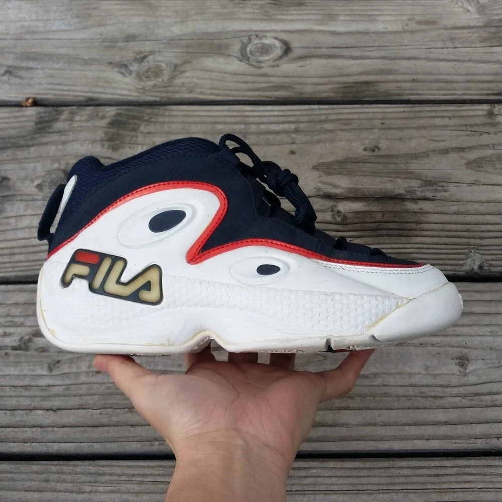 Rare Size 8.5 Fila 1997 Grant Hill 3 Navy Blue Shoes B195C Detroit