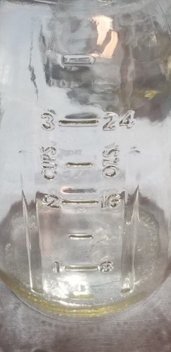 Set 6 Vintage KUGEL Einmachgläser Klarglas geprägt Obst 1 Menge Einmachen mit Deckel - Bild 5 von 6