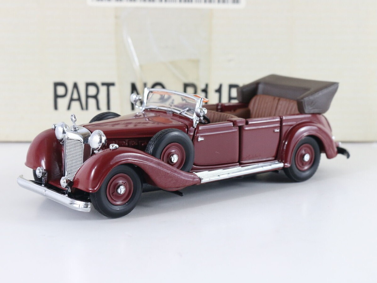 1939 Mercedes Benz 770k Maroon Franklin Mint 1:43 Model Car