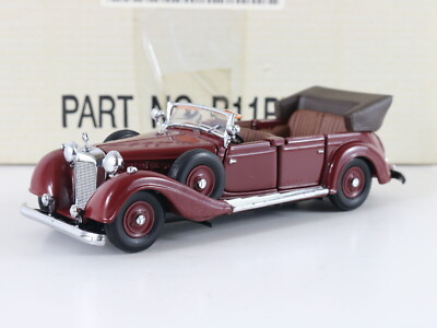 1939 Mercedes Benz 770k Maroon Franklin Mint 1:43 Model Car