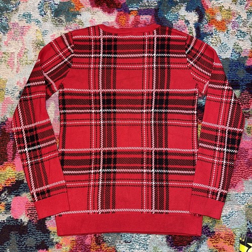 Charter Club Boys Plaid Family Sweater Red Size XL NWT Christmas Holiday - Picture 5 of 5