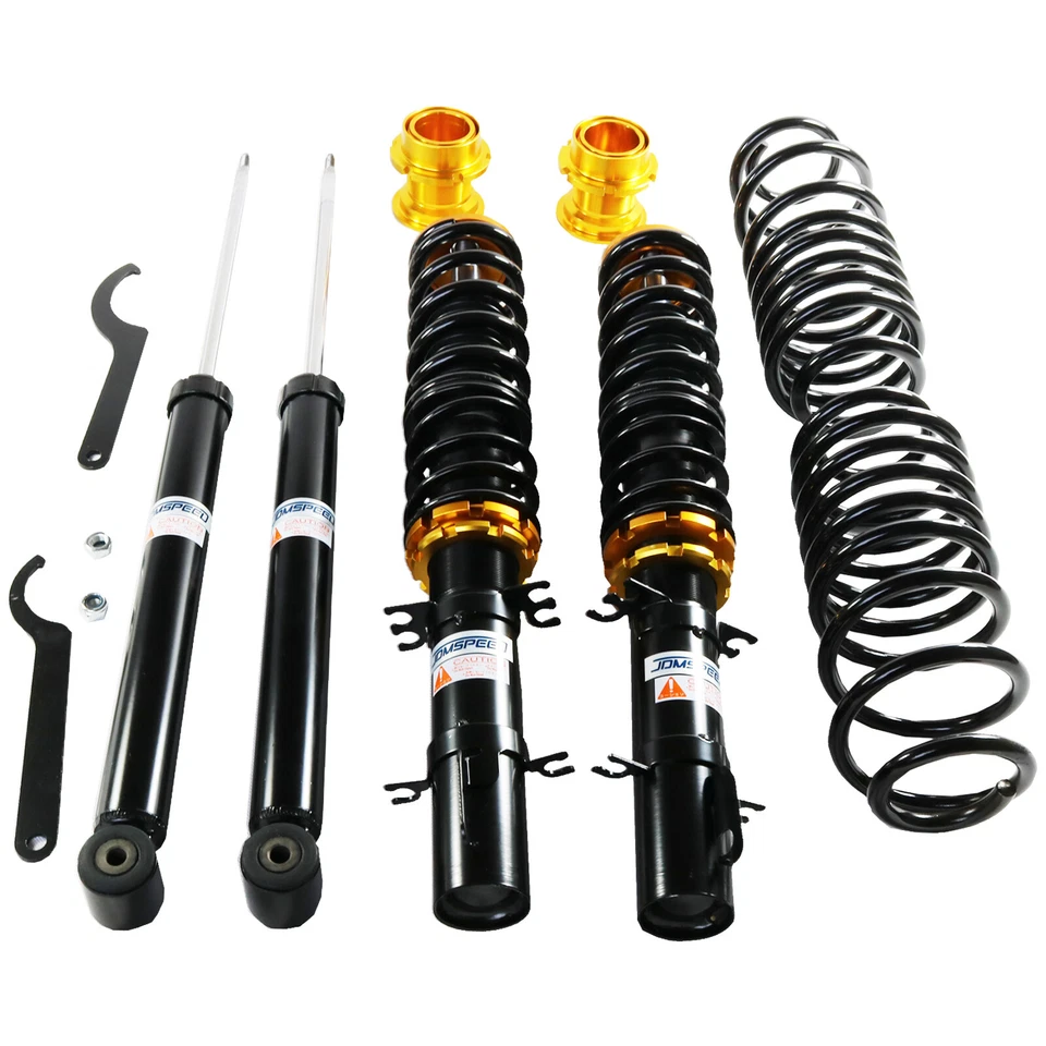 Kit de muelles helicoidales de suspensión dorados para VW Golf Mk4 2x2 solo A4 1998-2005 Foto 2 de 4