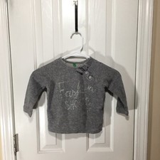United Colors of Benetton Child  s Size 2Y Sweater Gray   Fashion Shoots   