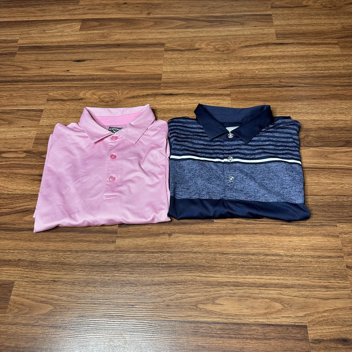 Lot Of Callaway Opti-Dri Golf Polo Collar Shirt Men's Large Blue