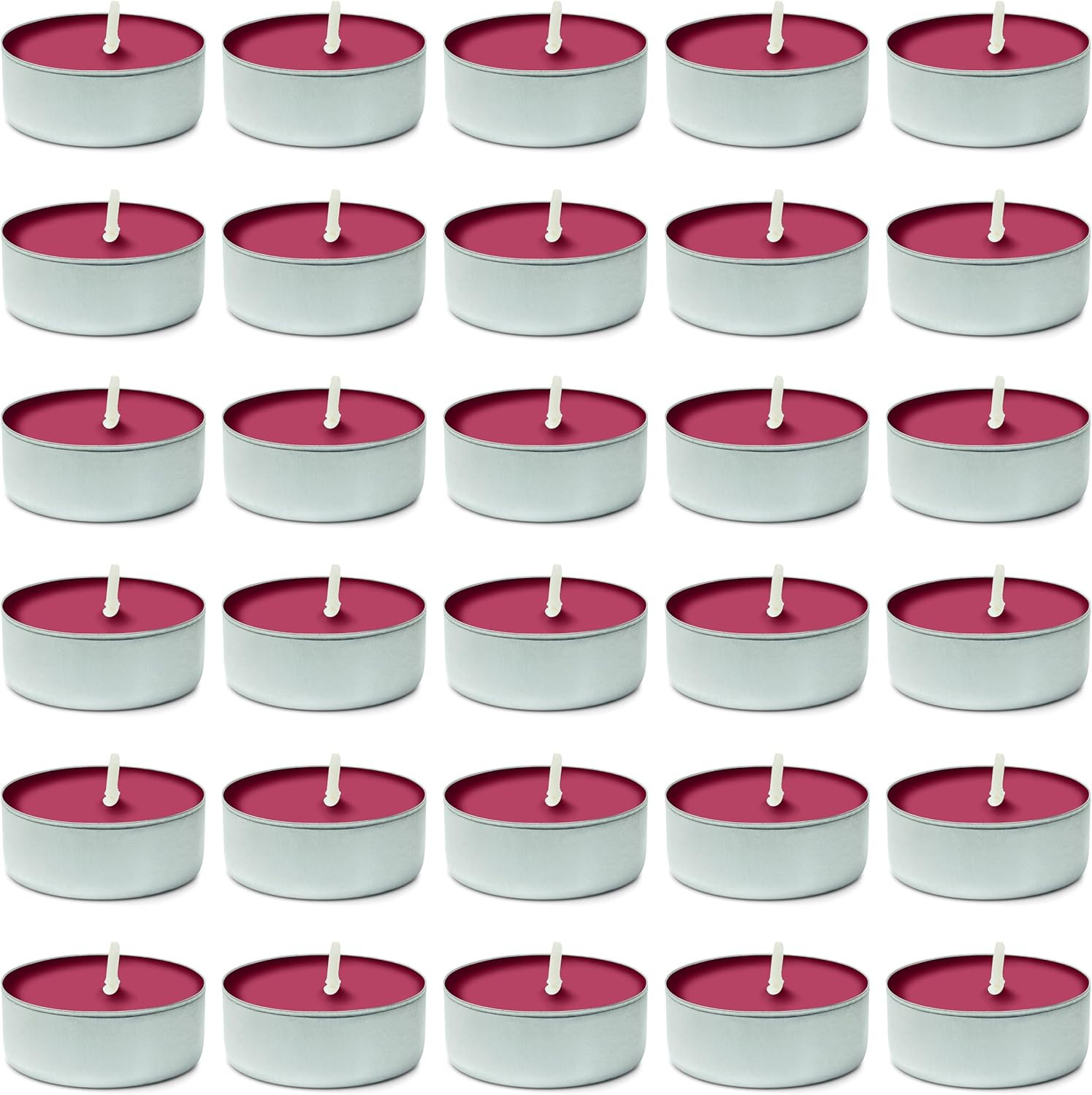 Decorrack 30 Tealight Candles, Black Cherry Scented, Pleasant Fragrance Candle, 