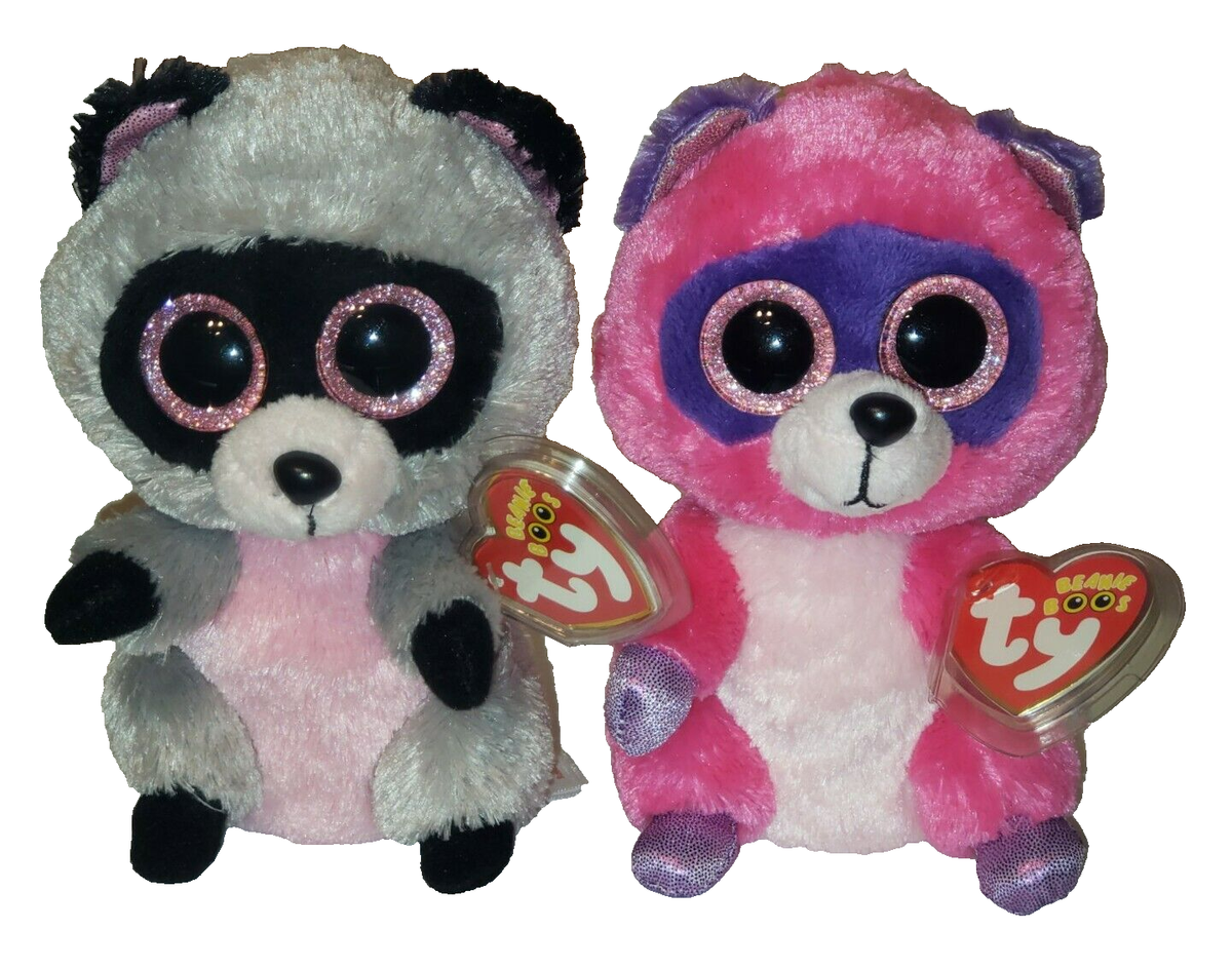 TY Beanie Boos Set - ROCCO & ROXIE the Raccoons 6