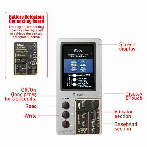 QIANLI Icopy Plus Light Sensor Repairing Machine+Touch/Battery Connecting Board - Picture 5 of 11