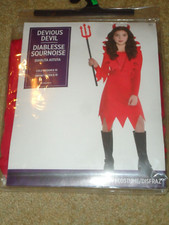 Costume, Female, Devious Devil, Child M 8-10, NIP