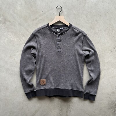 Vintage 2000s Lifted Research Group LRG Grey Long Sleeve Thermal