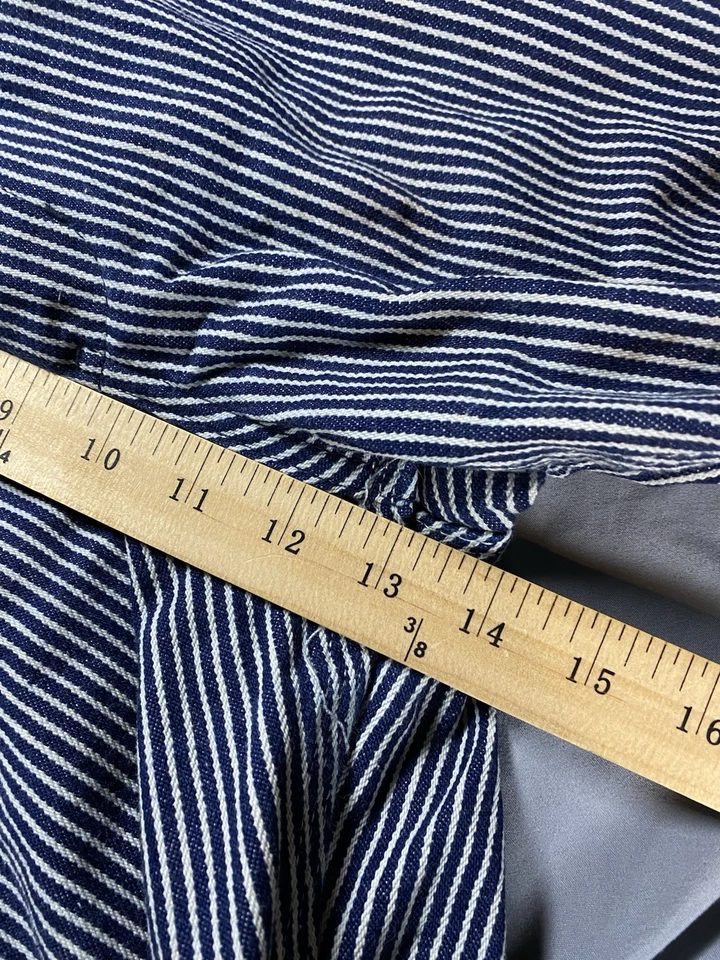 Big Smith Hickory Stripe Overalls Bibs Jumpsuit Railroad 42W 30L - Image 3 of 4