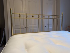 Brass Colour Metal Bedhead, Queen Size 5ft