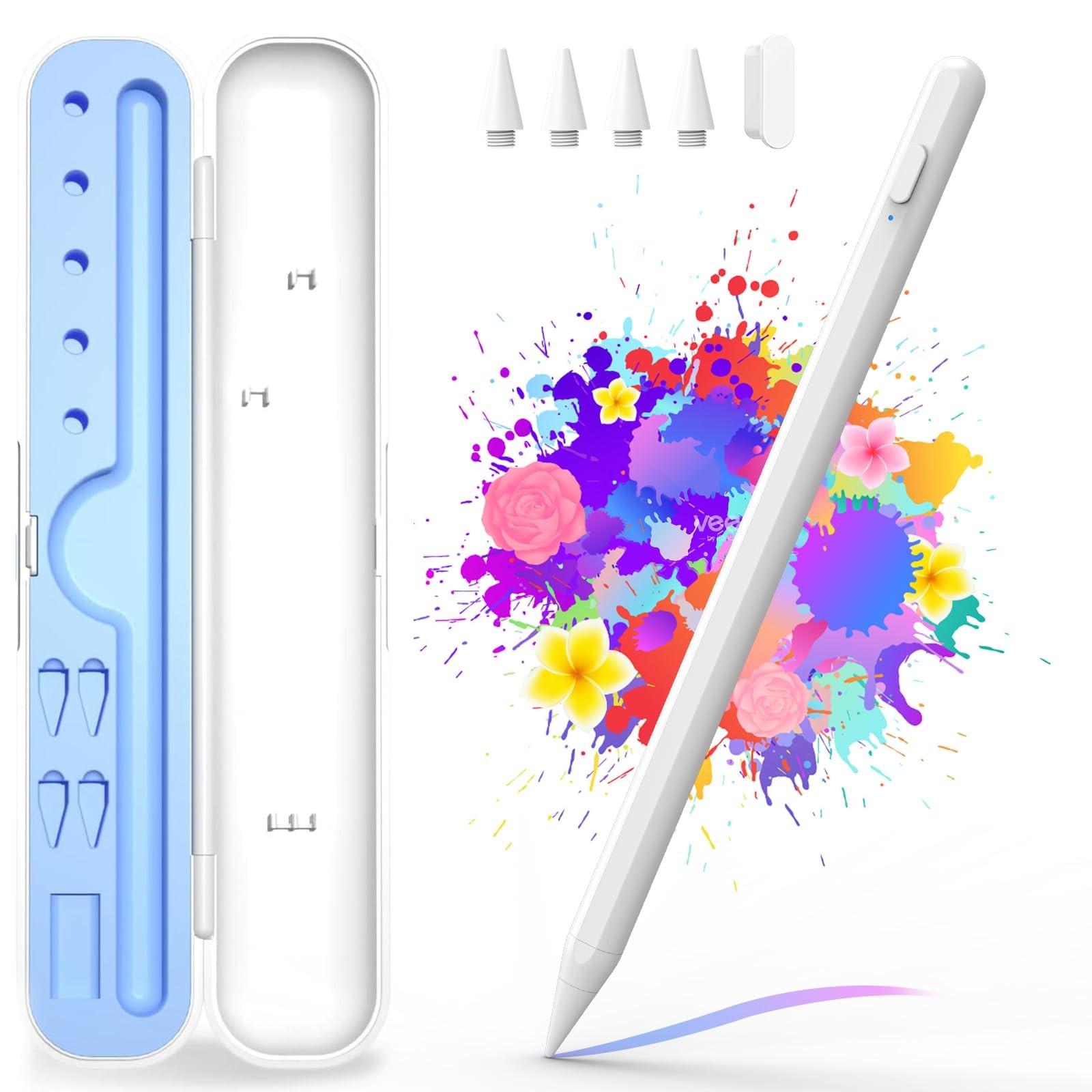 iPad Stylus Pen for A16/10th/9th Gen - Fast Charge & Palm Rejection