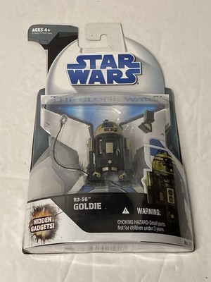 Star Wars The Clone Wars R3-S6 Goldie Astromech Droid Action Figure No. 23 2008