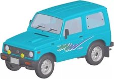 Plastic model 1/32 Suzuki JA11 Jimny (Triton Blue Metallic) "Rakupla Snap Kit...