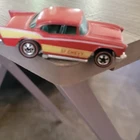 Hot Wheels '57 Chevy Diecast Car Red Yellow 1:64 Scale 1976 Vintage
