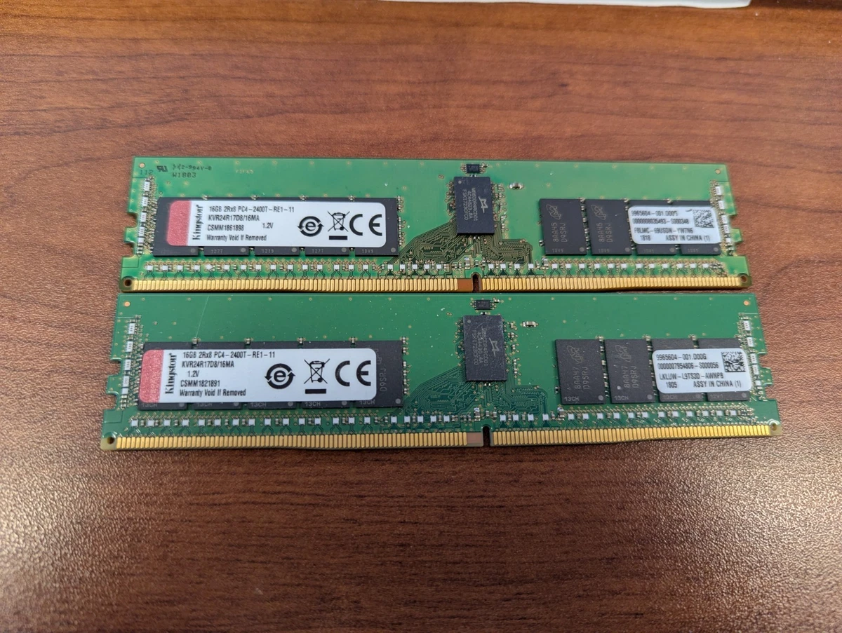 Kingston PC4-19200 (DDR4-2400) Bus Speed Computer RAM 16 GB Total