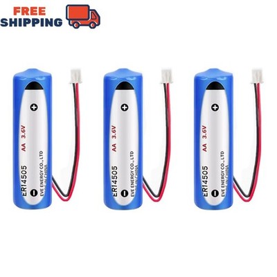 3pcs ER14505 3.6V 2700mAh Non-rechargeable Li-ion Battery with 2.54 White Plug