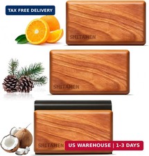 Car Air Freshener, Wood Air Freshener, Car Odor Eliminator for Visor Clip, 3-Pac