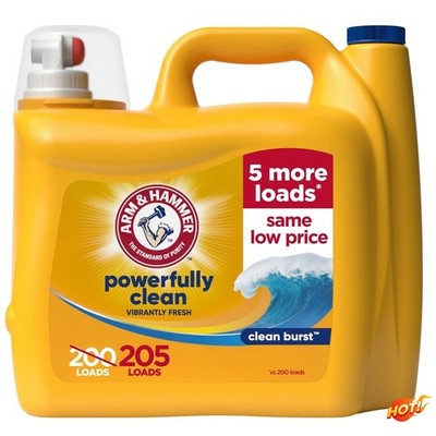 Arm & Hammer Clean Burst Liquid Laundry Detergents 205 Loads - 205 fl oz