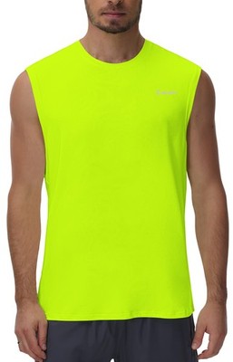 Cakulo Men's Workout Swim Sleeveless Shirts Quick Dry Beach Pool Tech Running