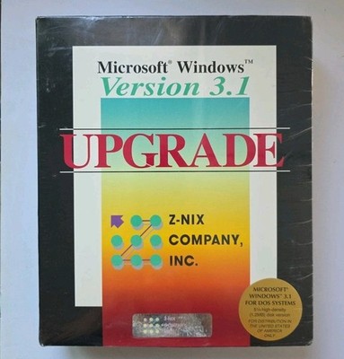 Microsoft Windows 3.1 on 3.5 inch floppy disks Z-Nix Company Inc.