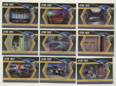 Star Trek TOS Original Series Captain's Collection Inside The Enterprise 9 Card 