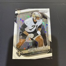 2025 Panini Prizm - #347 Kelvin Banks Jr. RC - White Disco Prizm - Rookie