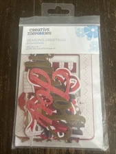 Creative Memories “Season’s Greetings” Embellishments Die Cuts Gemstone Stickers