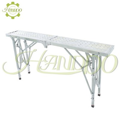 1.8m Scaffolding, Adjustable Height Work Platform Scaffold Tower Ladder Stool