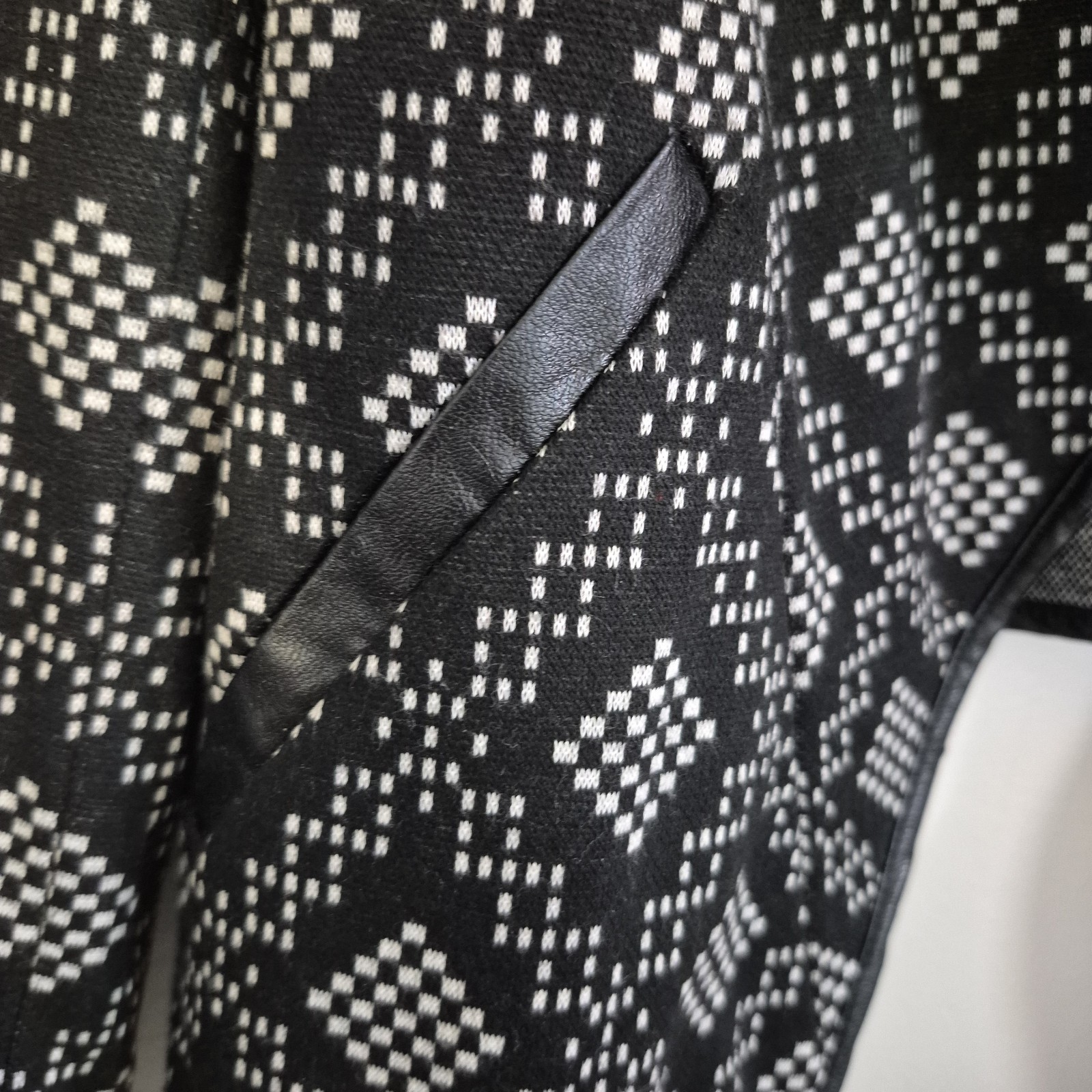 Sandro Womens Geometric Patterned Asymmetrical Ja… - image 9