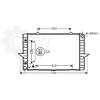 Prasco WasserküHler MotorküHler Aluminium FüR Volvo V70 I P80_ 875 876 C70 SW