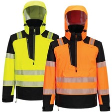 Portwest T161 PW3 Premium Hi Vis Waterproof Overhead Rain Jacket