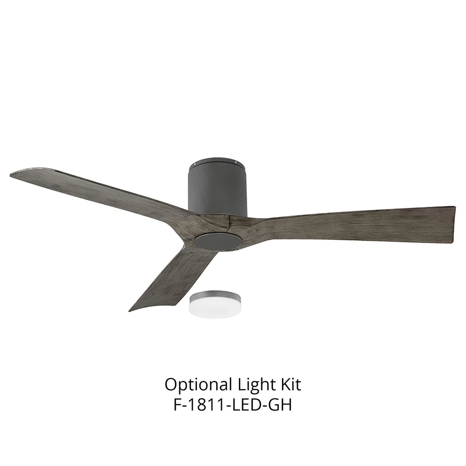 Aviator 54in 1-Light Ceiling Fan LED Light Kit 3000K in Graphite - Image 2 of 3