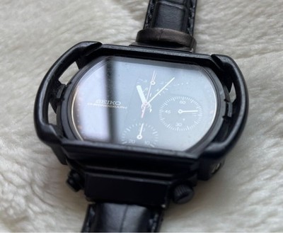 Seiko Giugiaro 7A28-5000 Chronograph Watch 18.5cm 7.3in Quartz